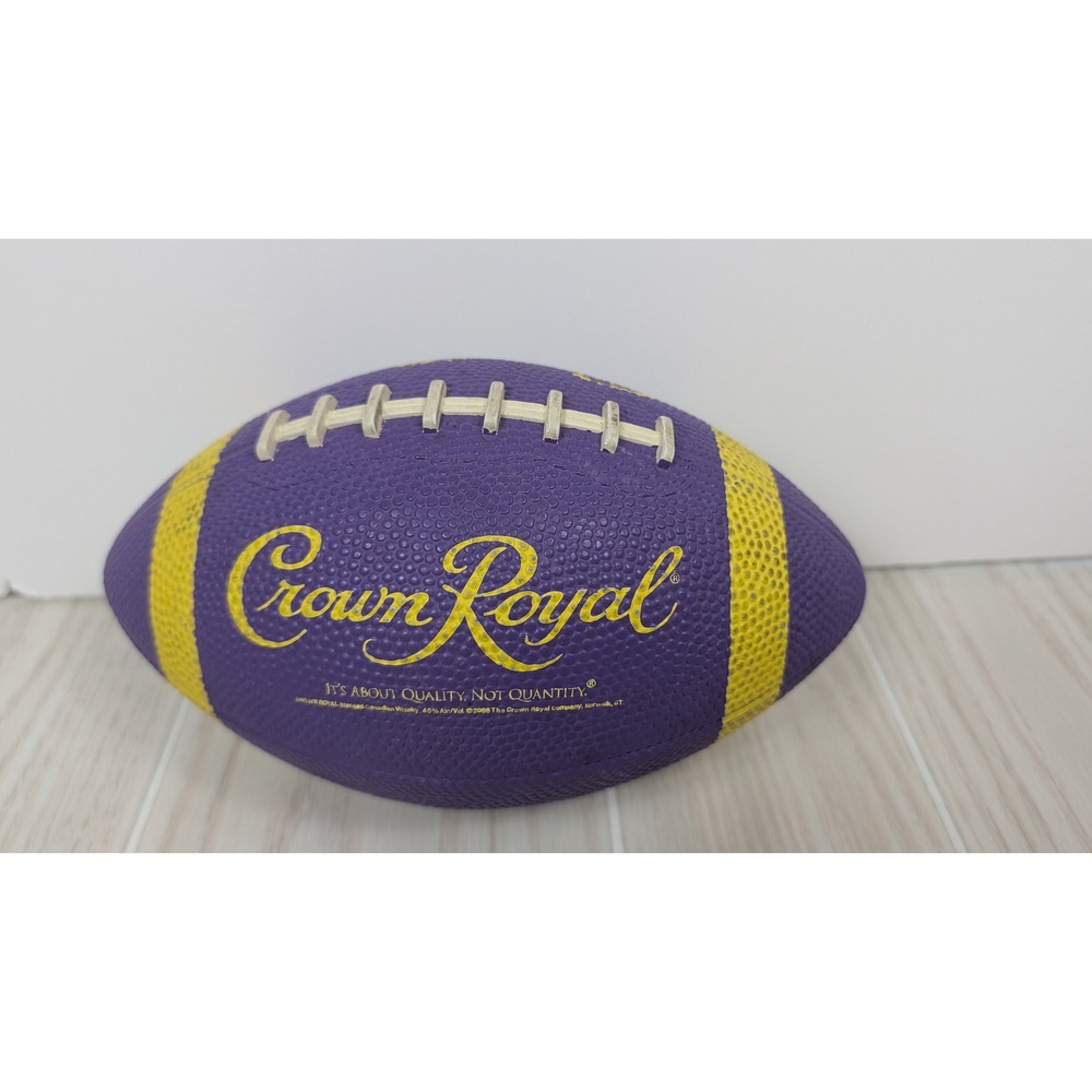 Crown Royal Football Small Purple Yellow Promotional Decor
